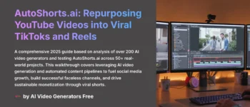 AutoShorts.al Usecase: Repurposing Long YouTube Videos into Viral TikToks and Reels 2025