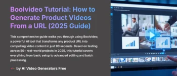 Boolvideo Tutorial: How to Generate Product Videos From a URL (2025 Guide)