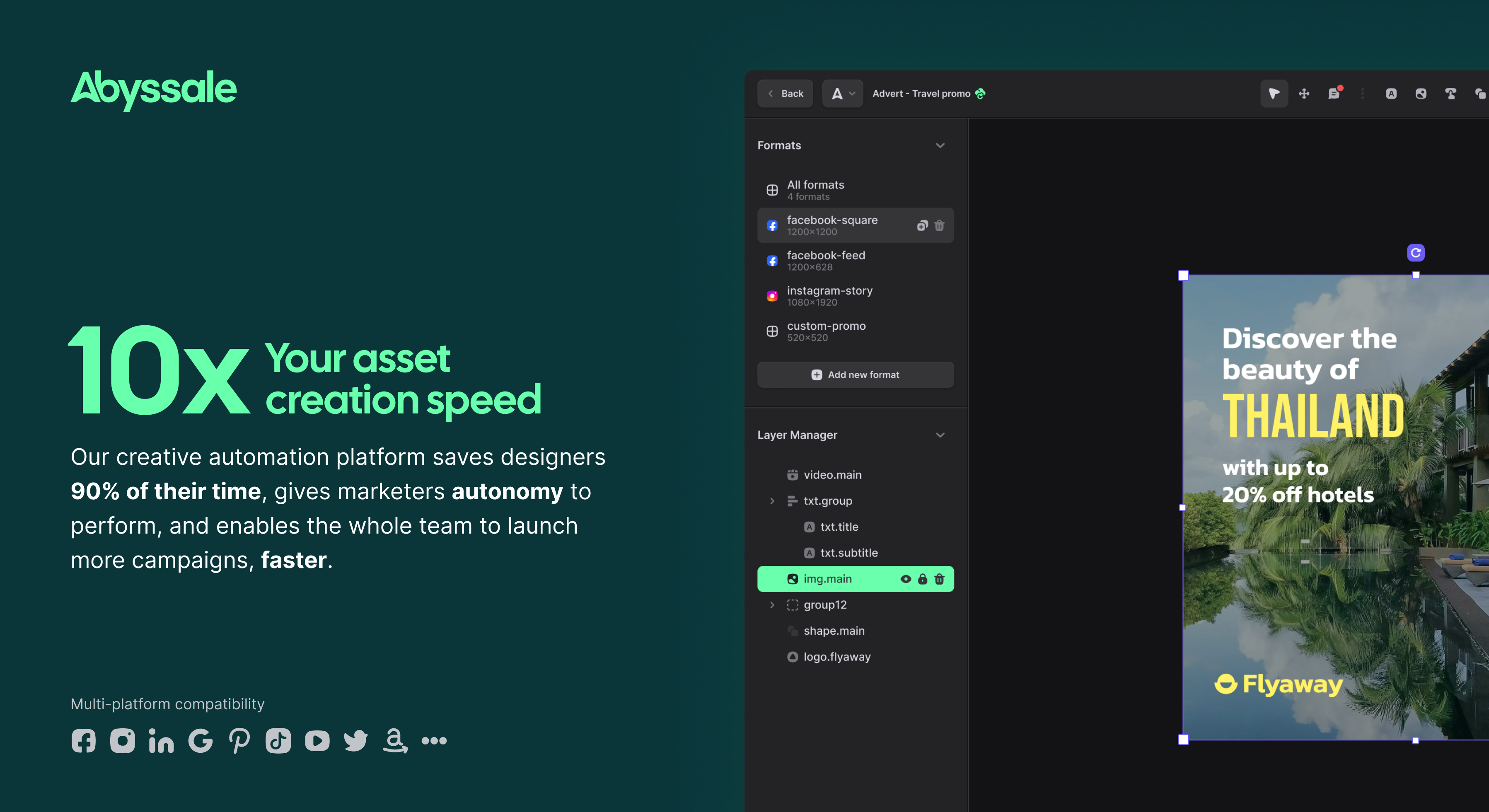 Abyssale Interface Screenshot