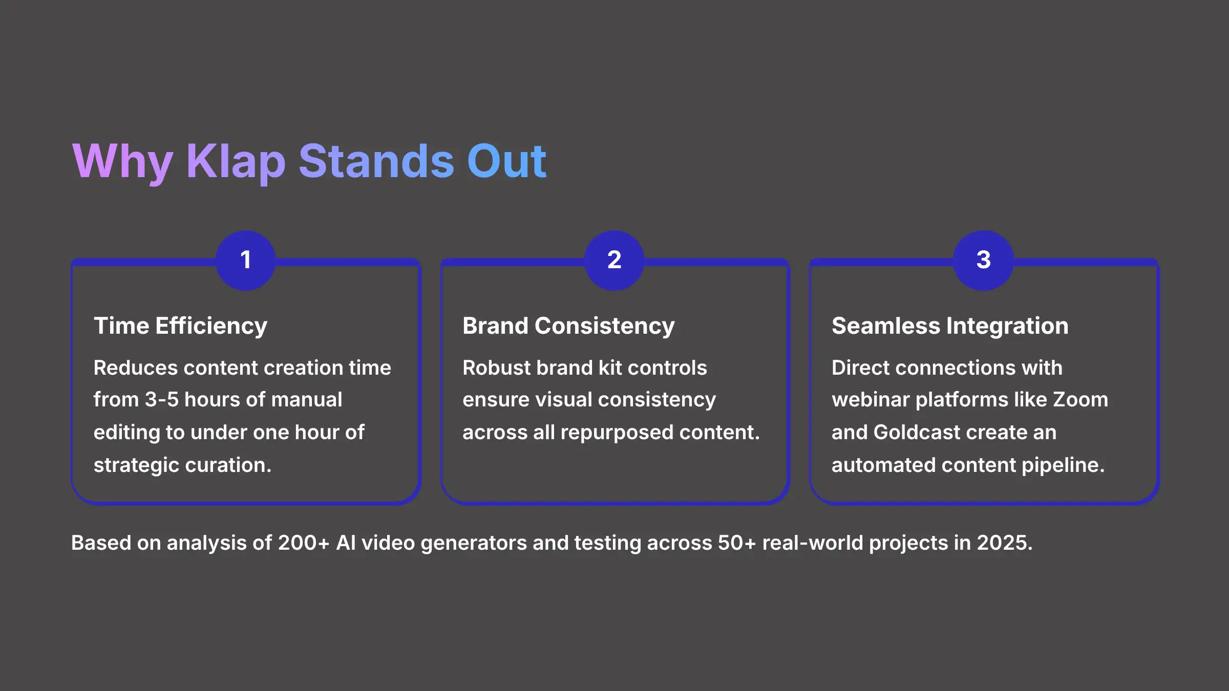 Why Klap Stands Out for AI video generators
