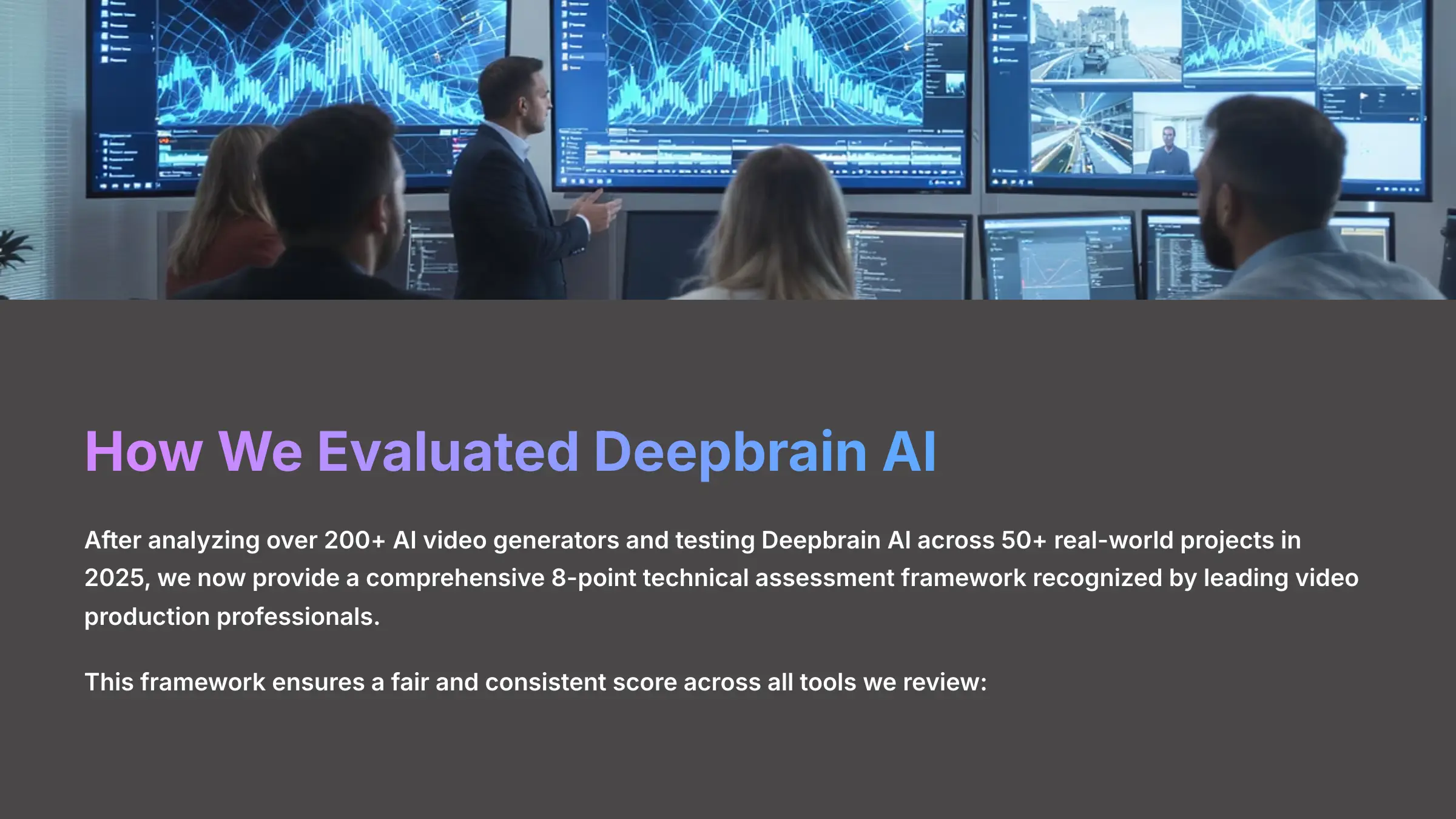 How We Evaluated Deepbrain AI