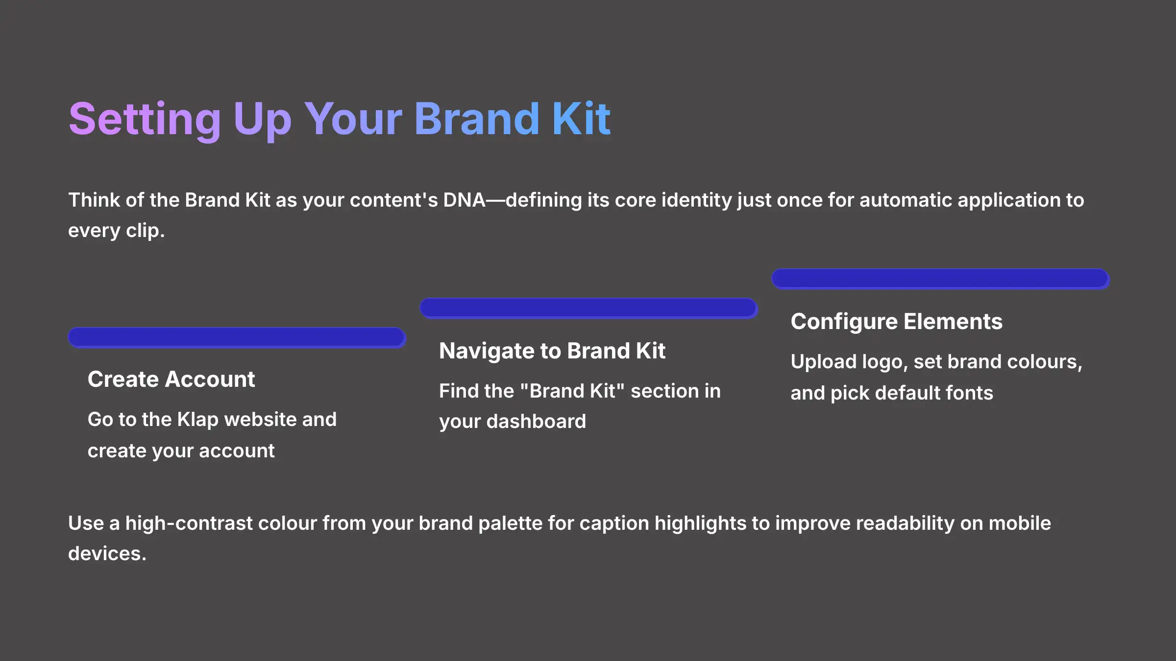 Setting Up Your Brand Kit
