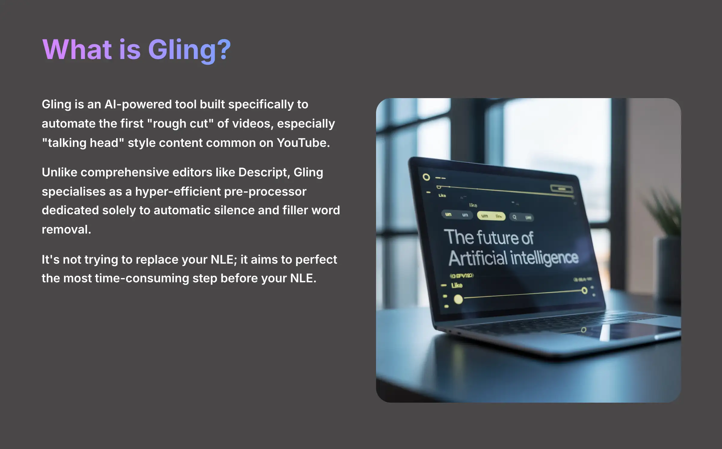 What is Gling - AI video generators free
