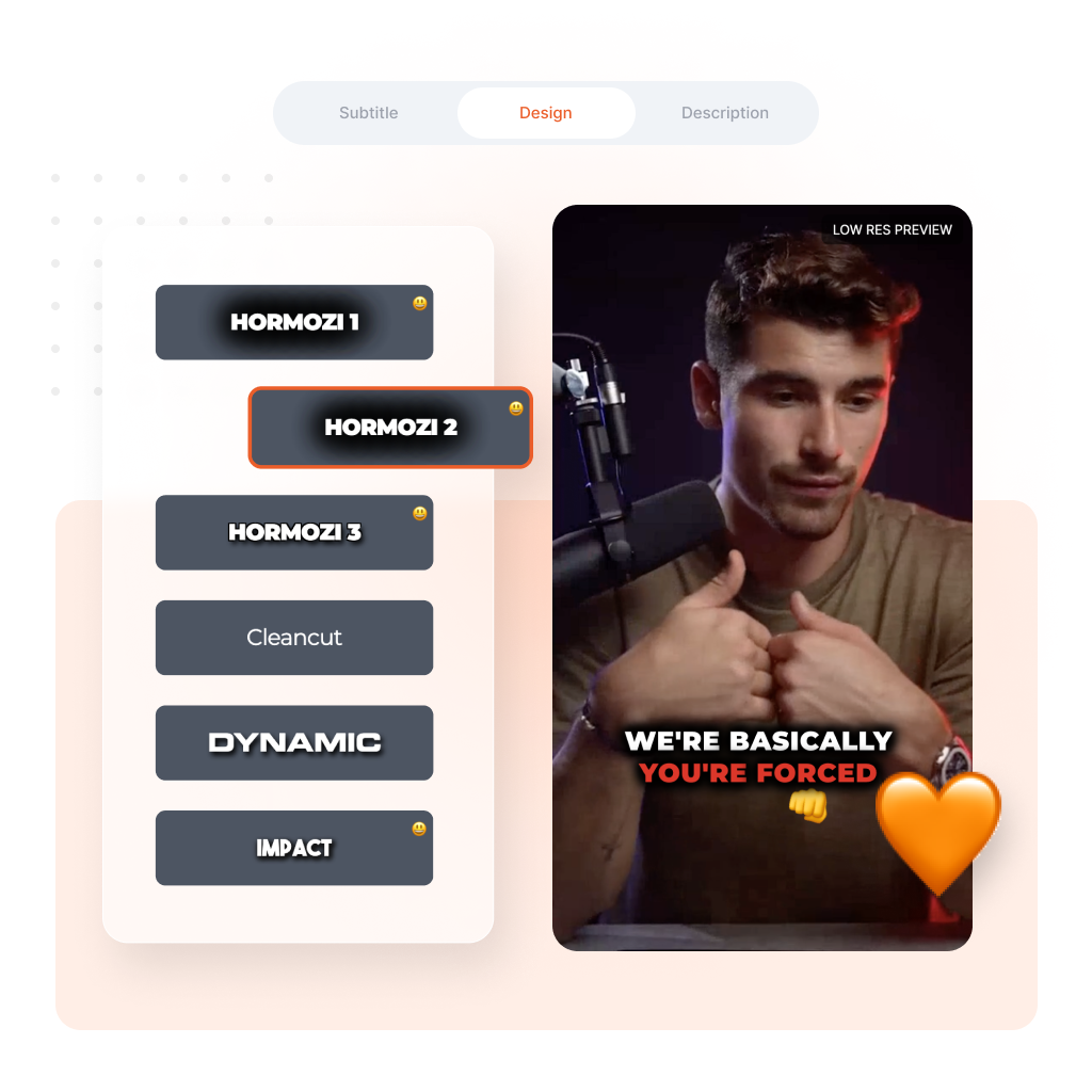 Submagic AI Interface