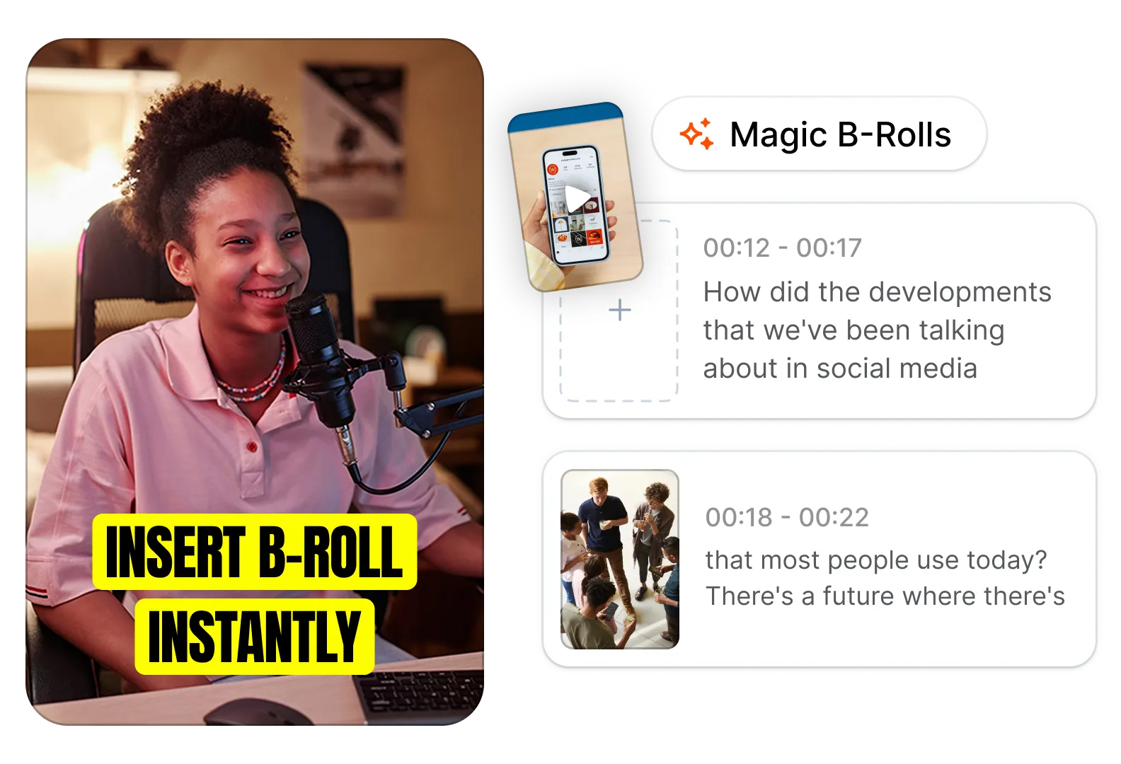 AI B-Roll Generator Interface
