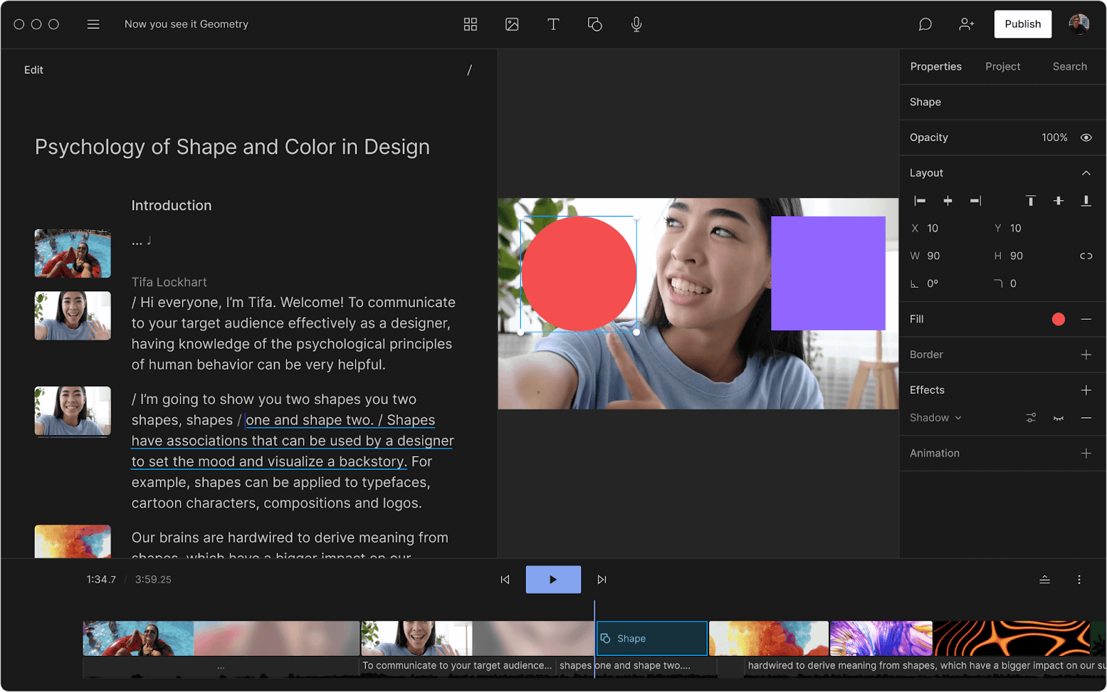 Descript Text-Based Video Editor Interface