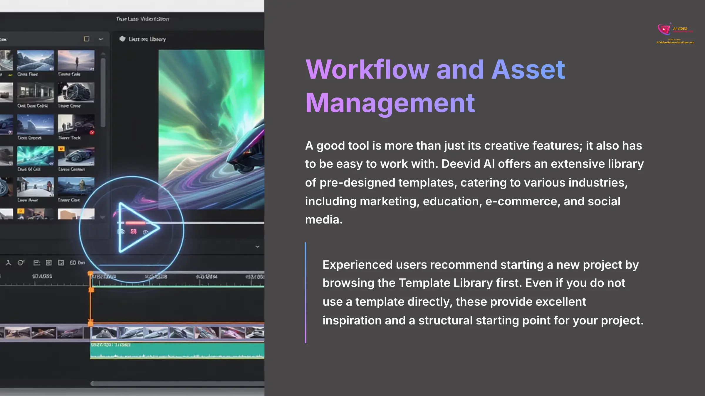 Workflow and Asset Management - AI Video Generators Free