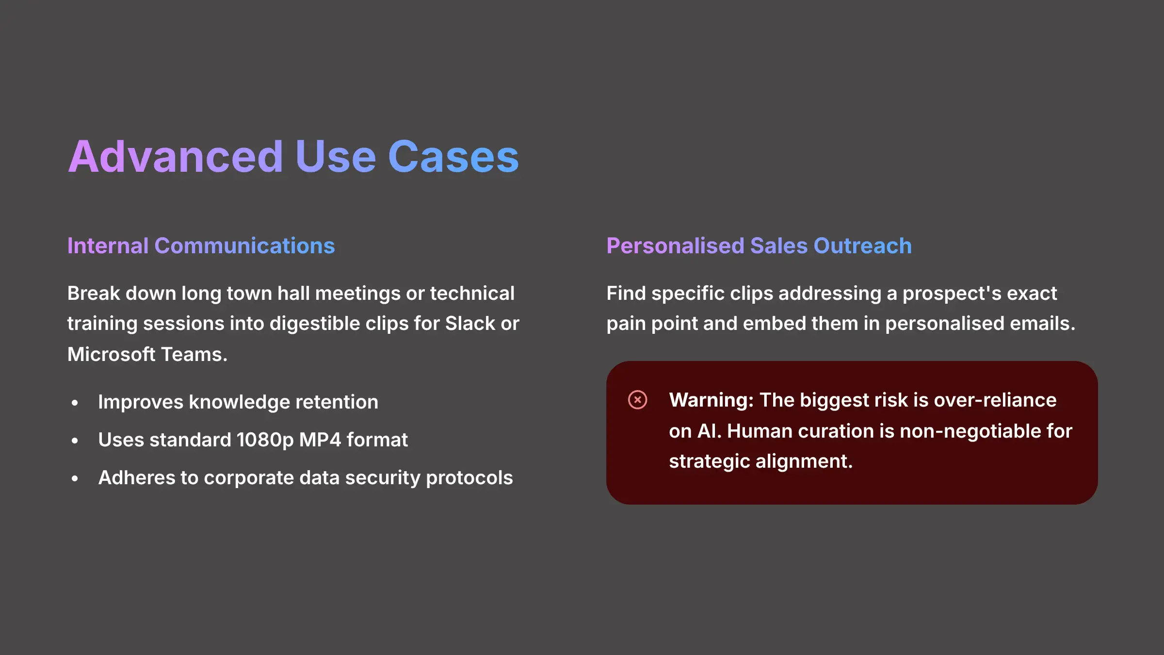 Advanced Use Cases for Klap