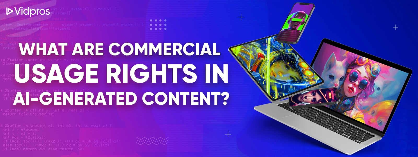 Commercial usage rights for AI video content