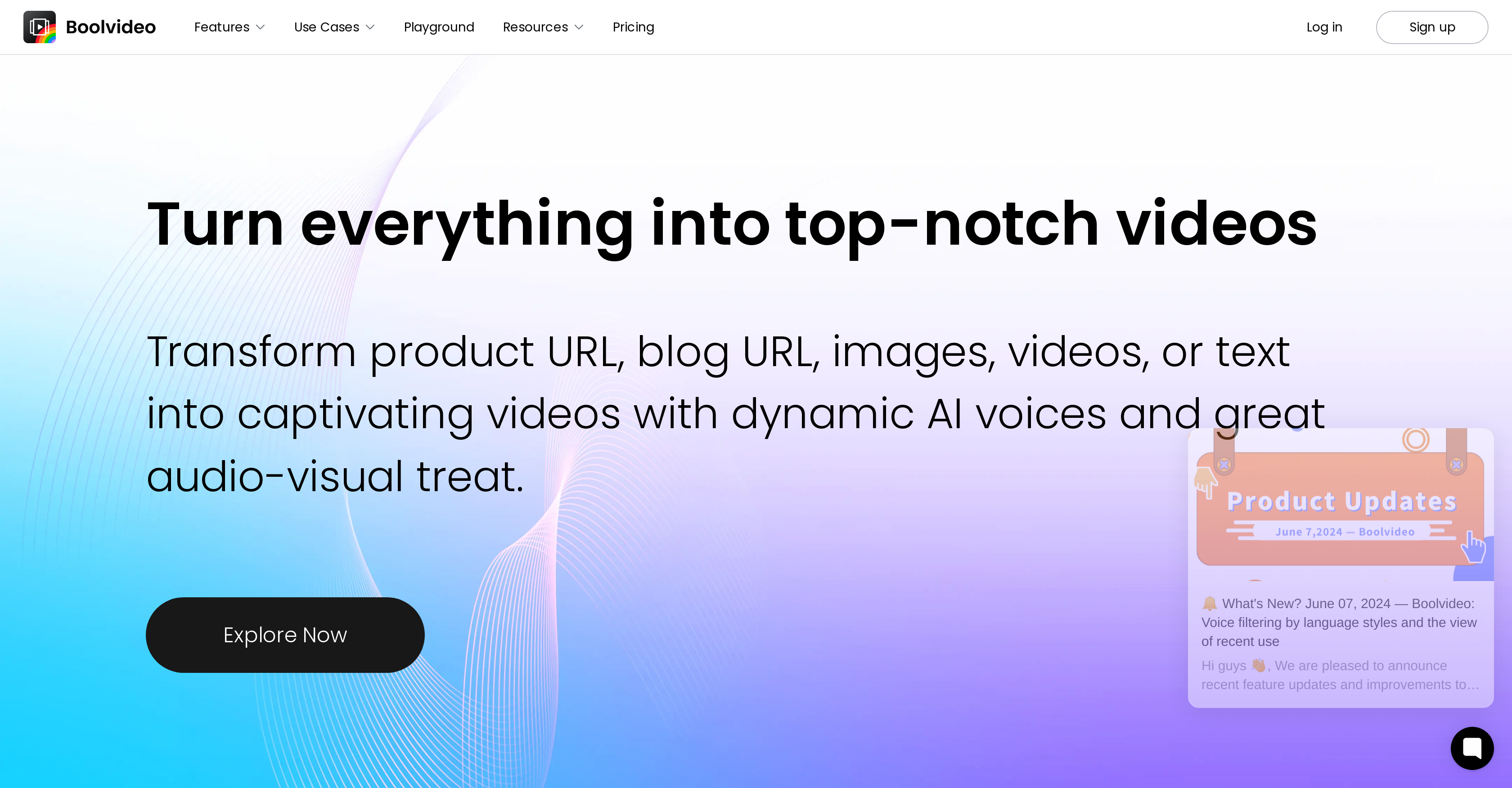 Boolvideo AI Image Animation Interface