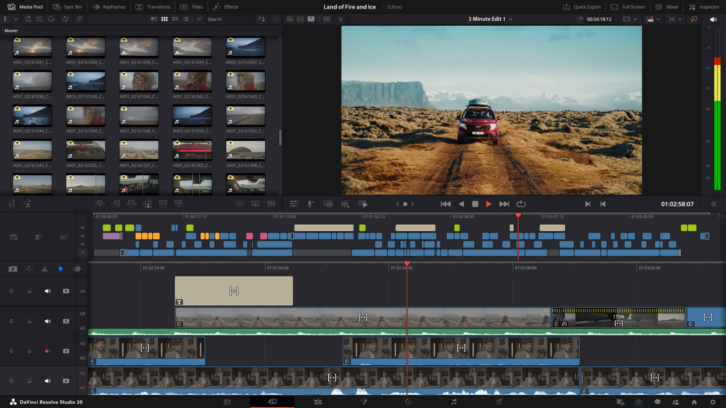DaVinci Resolve interface screenshot