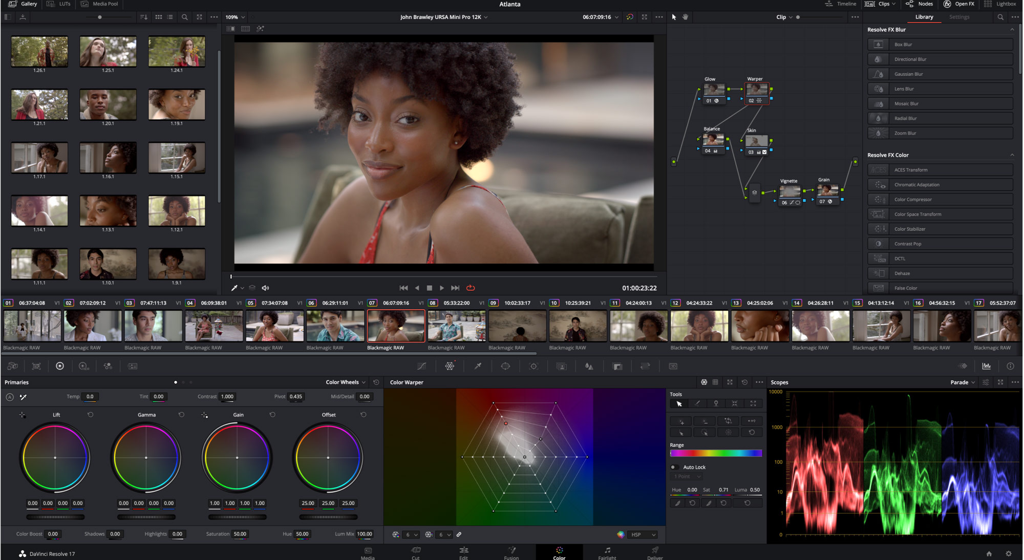 DaVinci Resolve Studio Interface
