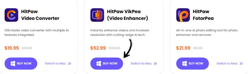 HitPaw Video Enhancer Pricing 2025