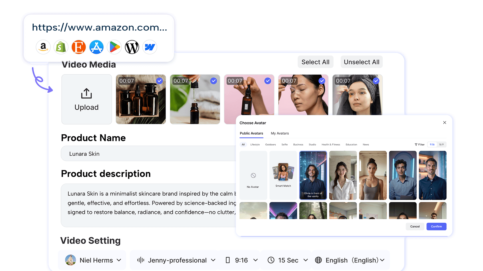 Jogg URL to Video Feature