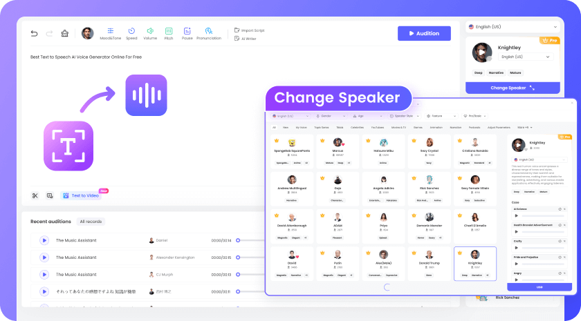 TopMediai Voice Library