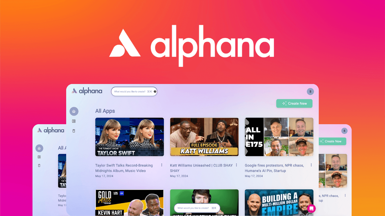 Alphana AI Content Manager Dashboard