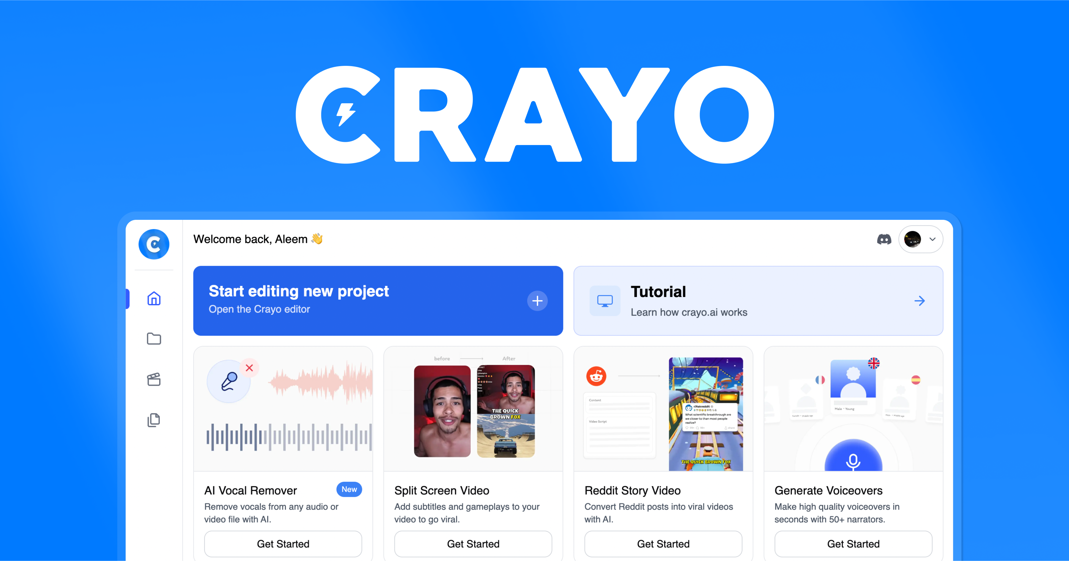 Crayo AI - The AI Video Editor