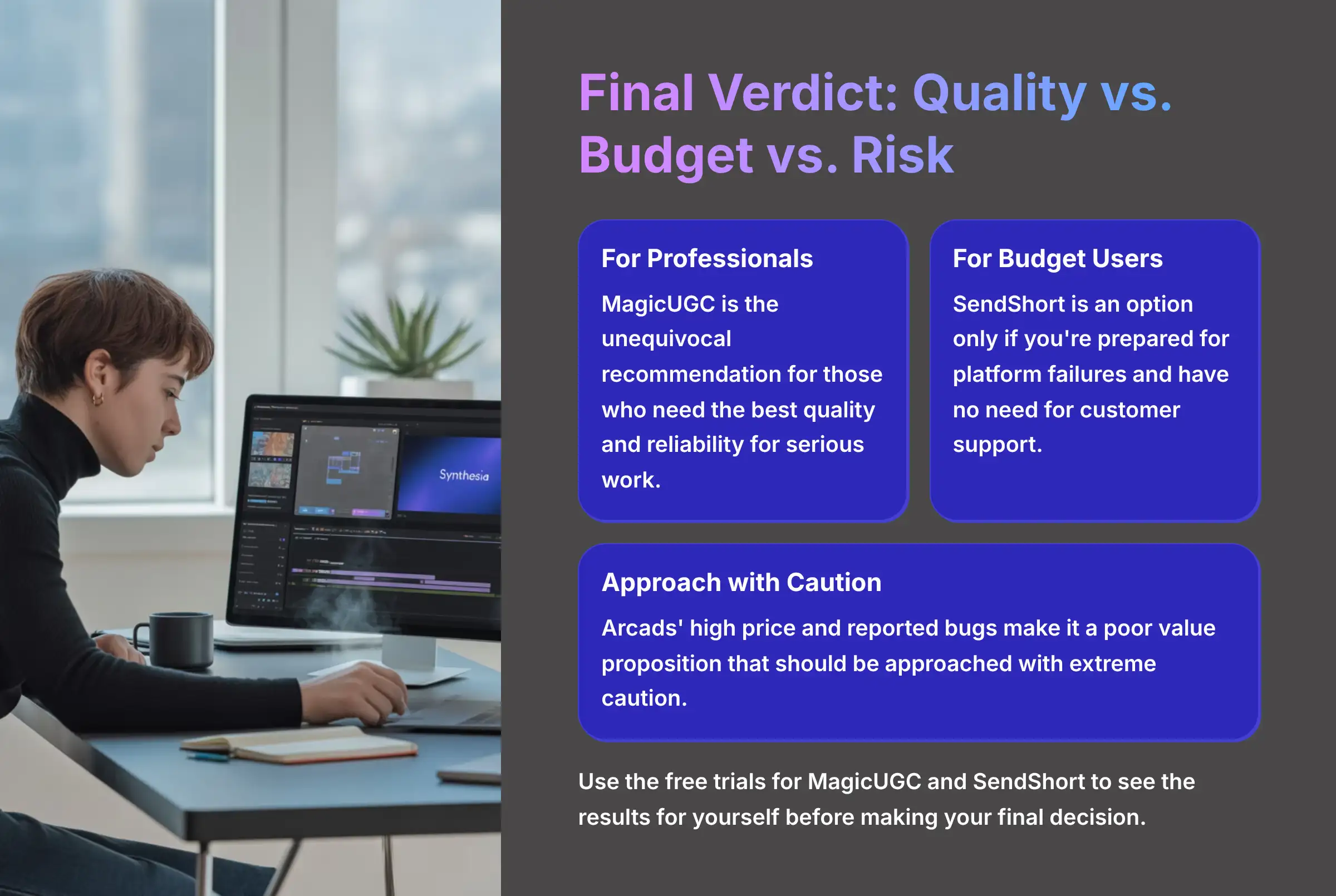 Final Verdict - Quality vs Budget vs Risk