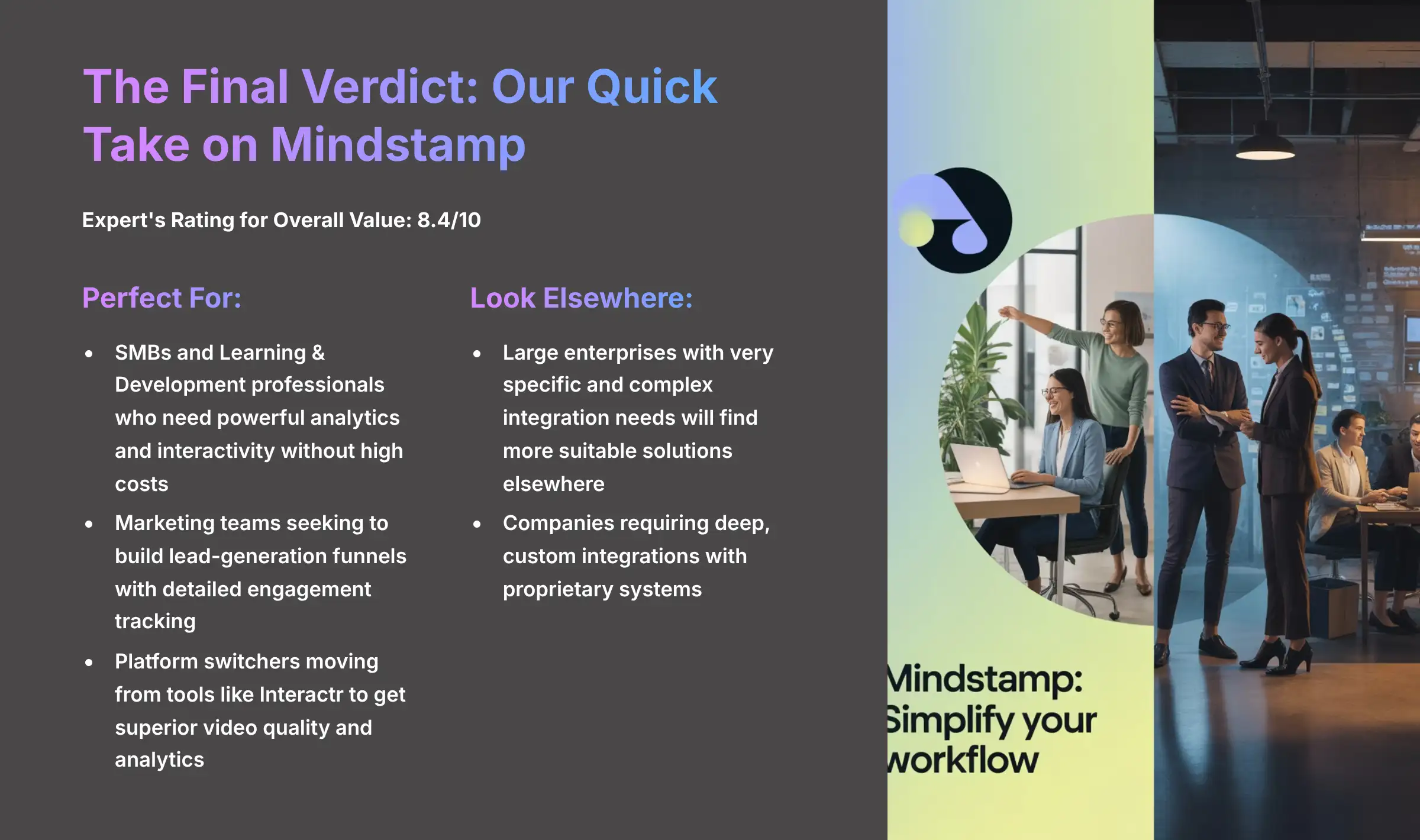 The Final Verdict Our Quick Take on Mindstamp