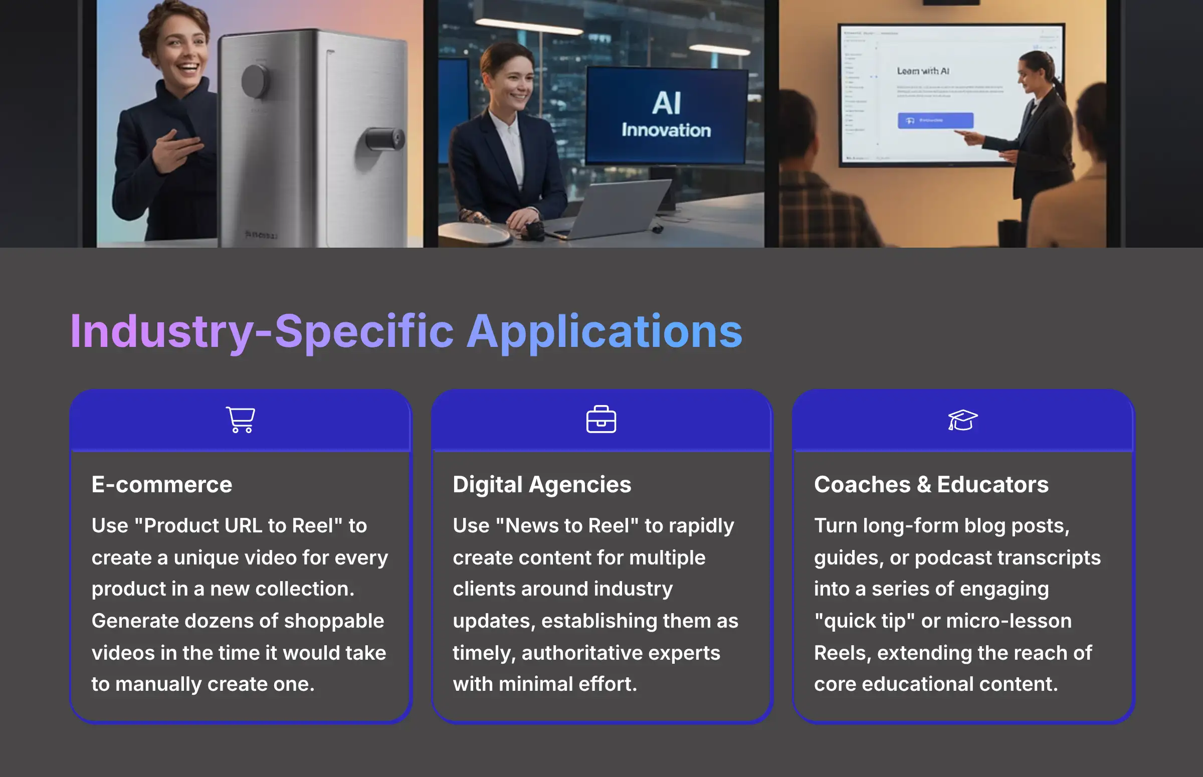 Industry Specific Applications for AI Video Tools