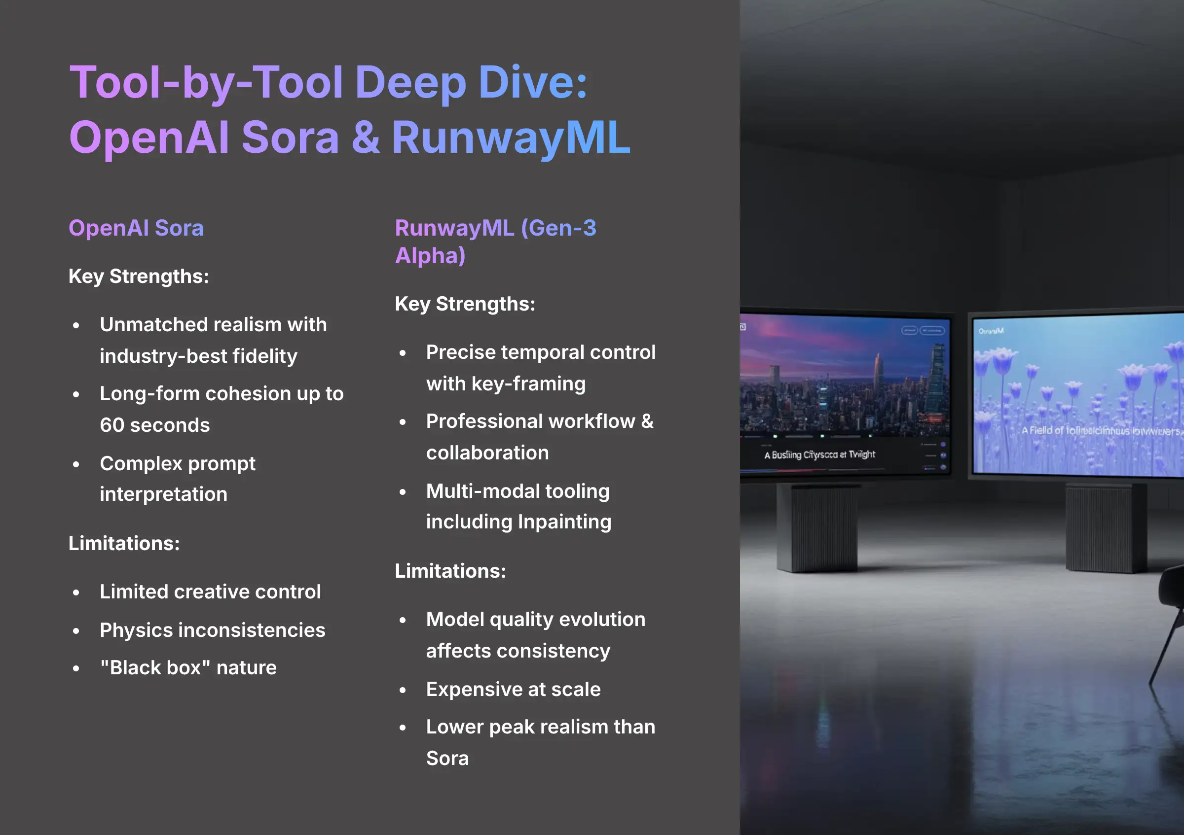 Tool-by-Tool Deep Dive - OpenAI Sora and RunwayML