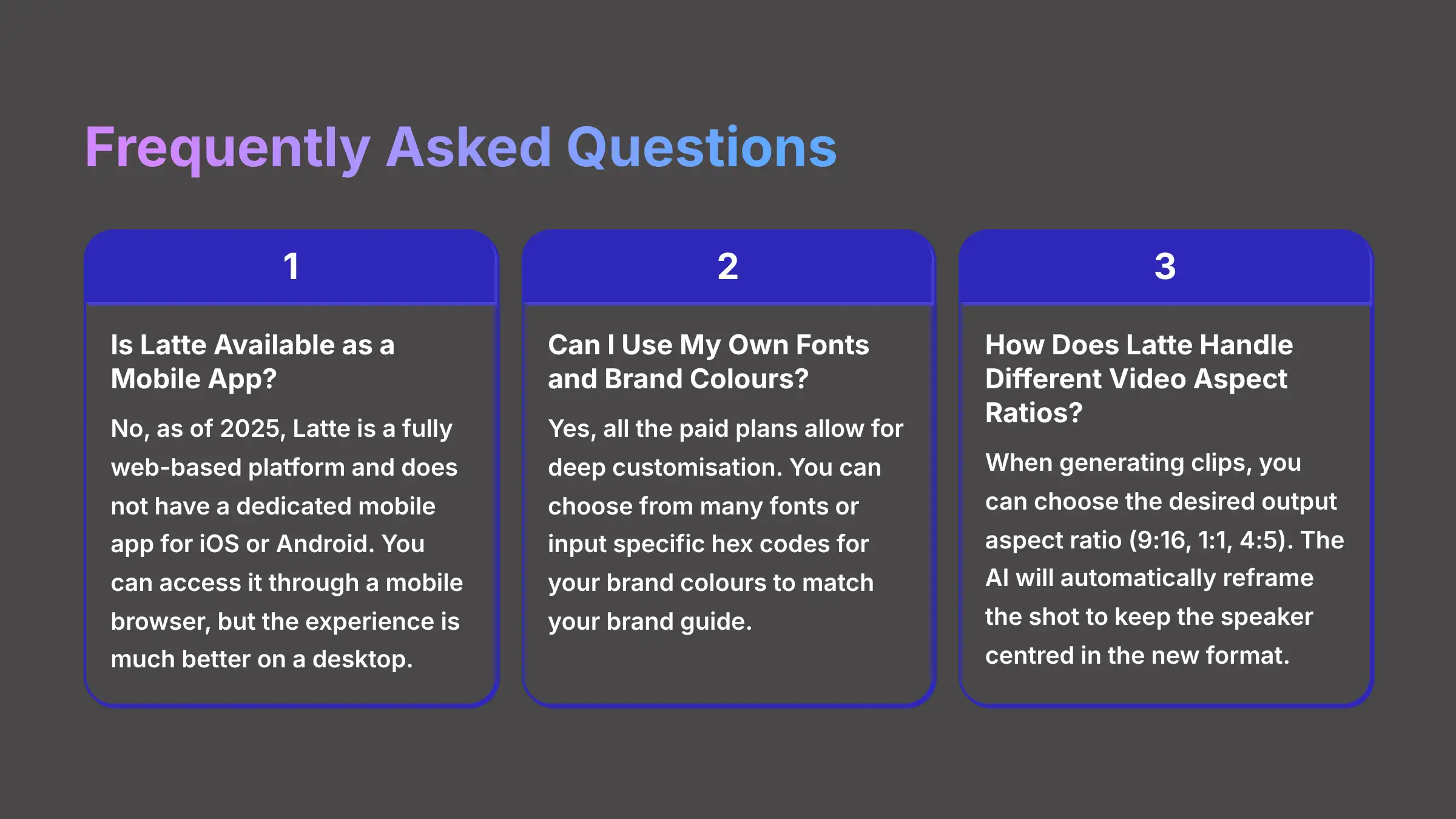 Frequently Asked Questions