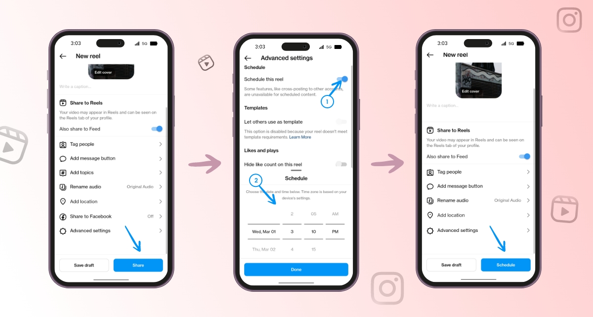 Instagram Reels Scheduling Workflow