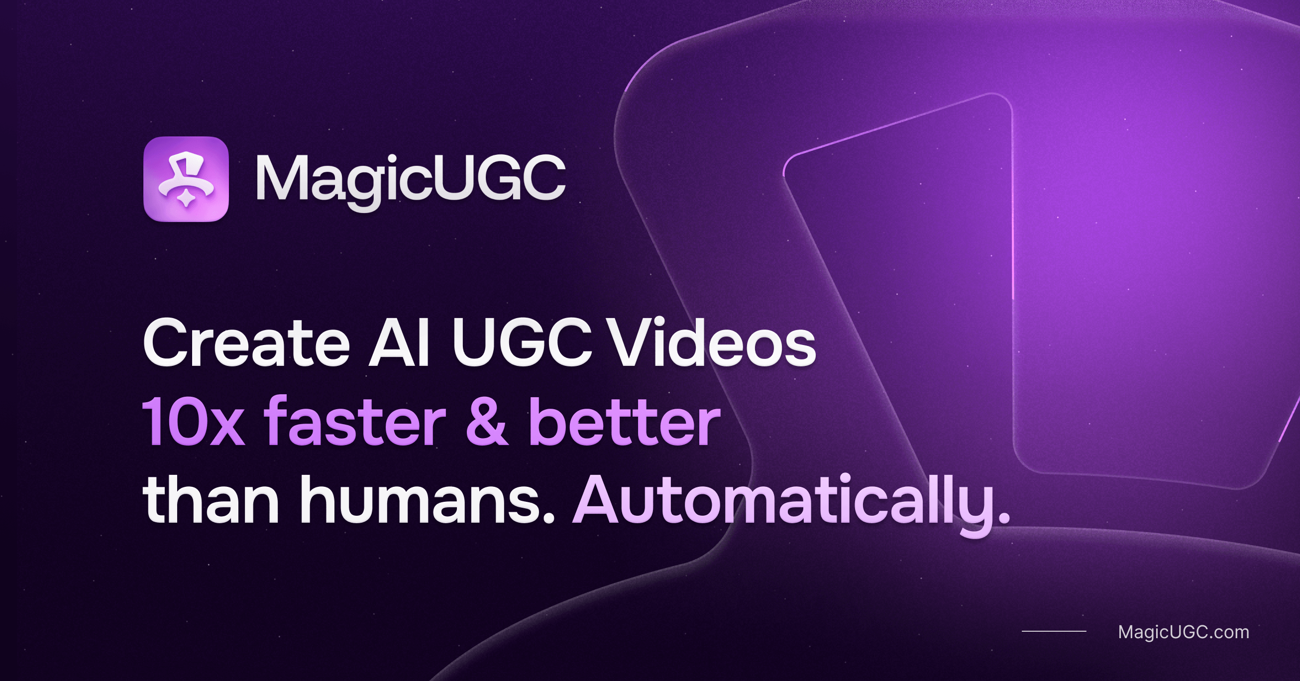 MagicUGC Interface - Professional AI Video Generation
